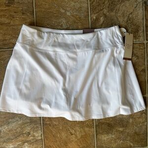 CALIA White High-Rise Skort